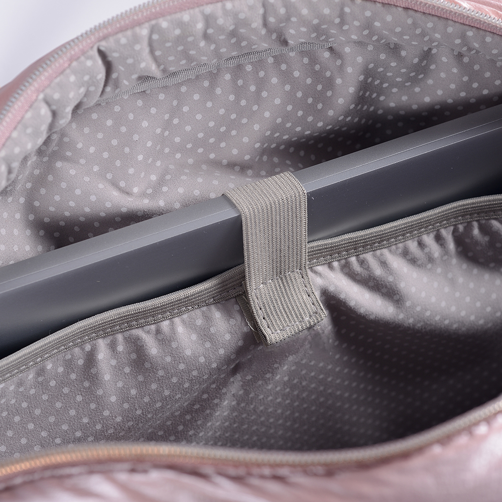Torebka z puchowego materiału, 3 sztuki w zestawie. Duża pojemność laptopa i mała torebka