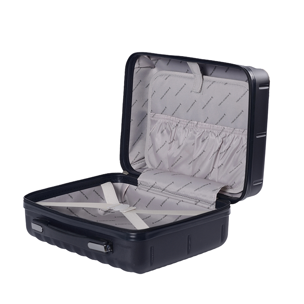 ABS+PC 14-calowe plastikowe, twarde pudełko na kosmetyki, lekkie etui